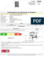 Comprobante de Aceptacion de Trabajo