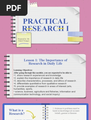 Practical Research 1 Lesson 1