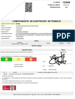 Comprobante de Aceptacion de Trabajo