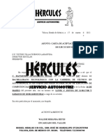 Carta de Aceptaciã - N Servicio Automotriz Hercules