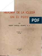 Historia de La Iglesia en El Peru Vol. II Ruben Vargas Ugarte