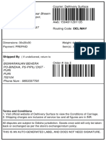 Shipment details for batteries being delivered from Biswaranjan Behera in Puri, Odisha to Rakesh Dagar in Delhi