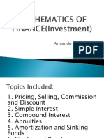 Math of Invest Business Math Review Formula PDF