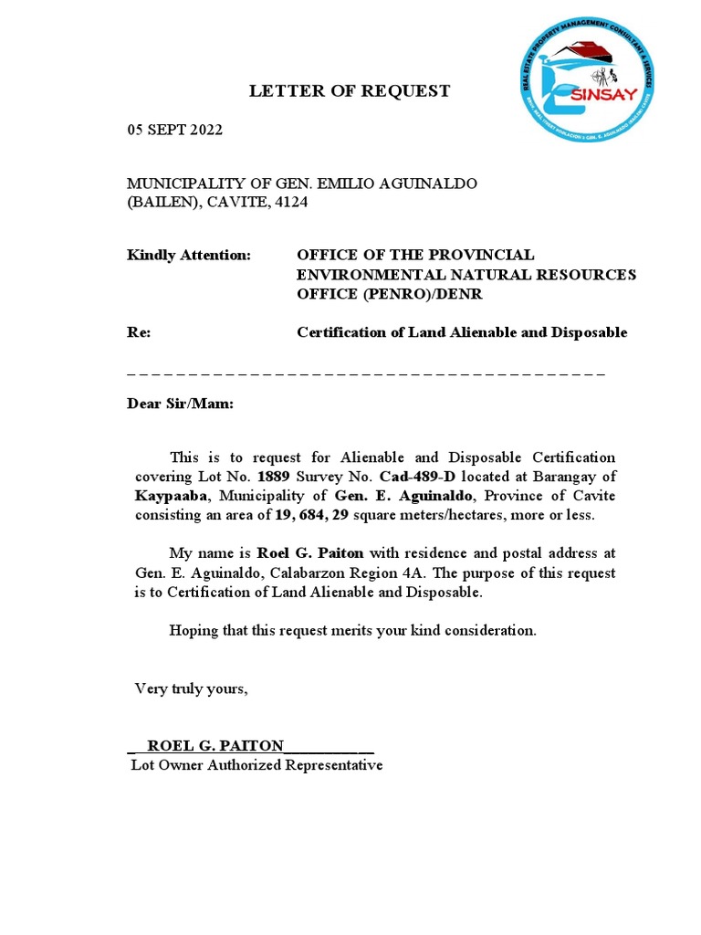 Legal Description Of The Property