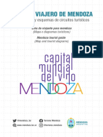 Mapa de rutas y circuitos turísticos de Mendoza