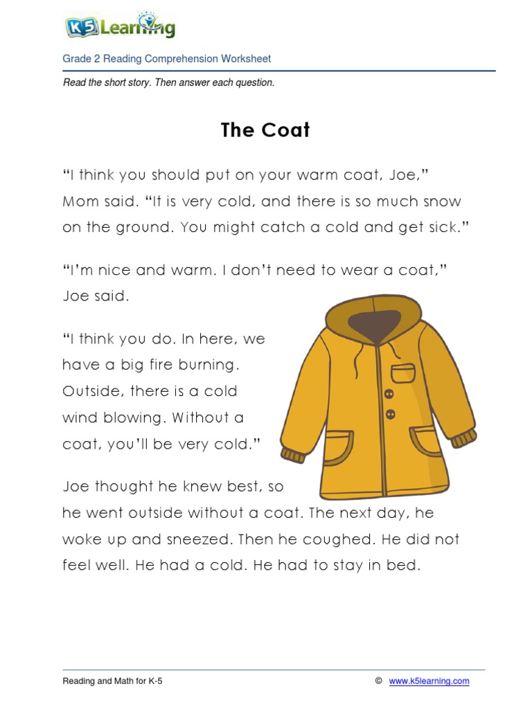 Grade 2 Story The Coat | PDF