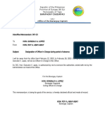 Appendix 2 - Template For Designating Officer-In-Charge