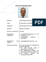 Carta de Presentacion PDF