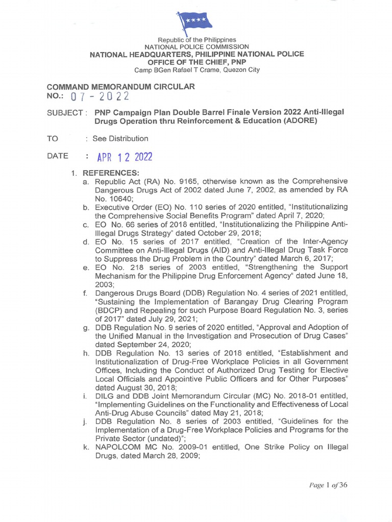 CMC 072022 PNP Campaign Plan Double Barrel Finale Version 2022, Anti