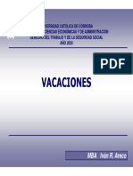 2020 Vacaciones - Areco