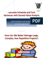 Slides 11.3 Calculate Schedule and Cost Variances with Earne