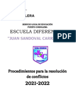 Procedimiento Resolucion de Conflictos 2021