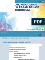 1 Bahasa Indonesia - Sejarah Dan Ragam, Bahasa PDF