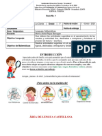 Guía N°1 Grado Primero Año 2021