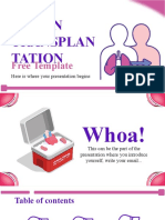 Plantilla Powerpoint Trasplante de Organos