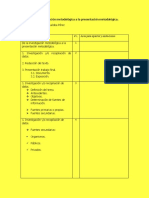 de La Investigacion A La Presentaciã N Metodologica