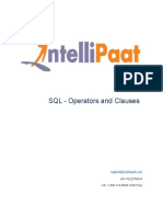 SQL Operators and Clauses 1