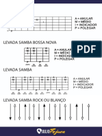 Técnicas de arpejo para samba, bossa e rock