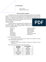 BSCE 2204 - Group 2 - General Properties of Materials