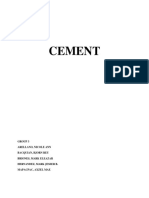 Cement manufacturing process