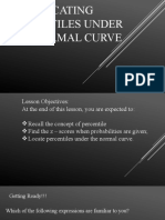 Locating Percentiles Under The Normal Curve C2 Lesson 5