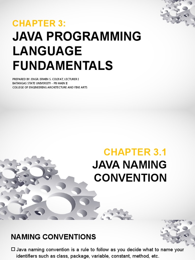 CPE402 Chapter3 Programming Language Fundamentals - Final | PDF | Data ...
