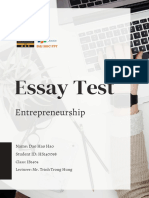 Essay Test ETR401 - IB1404 PDF