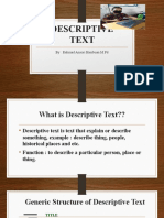 DESCRIPTIVE TEXT PPT