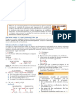 Balanceo de Ecuaciones Químicas para Segundo Grado de Secundaria PDF
