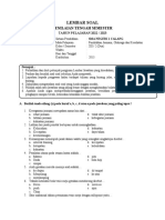 Soal PTS 2 Pjok Kelas Xii K13 Rahmad