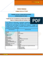 Tubería de Pvc-U para Instalaciones Domiciliarias de Agua: Caracteristica Especificación