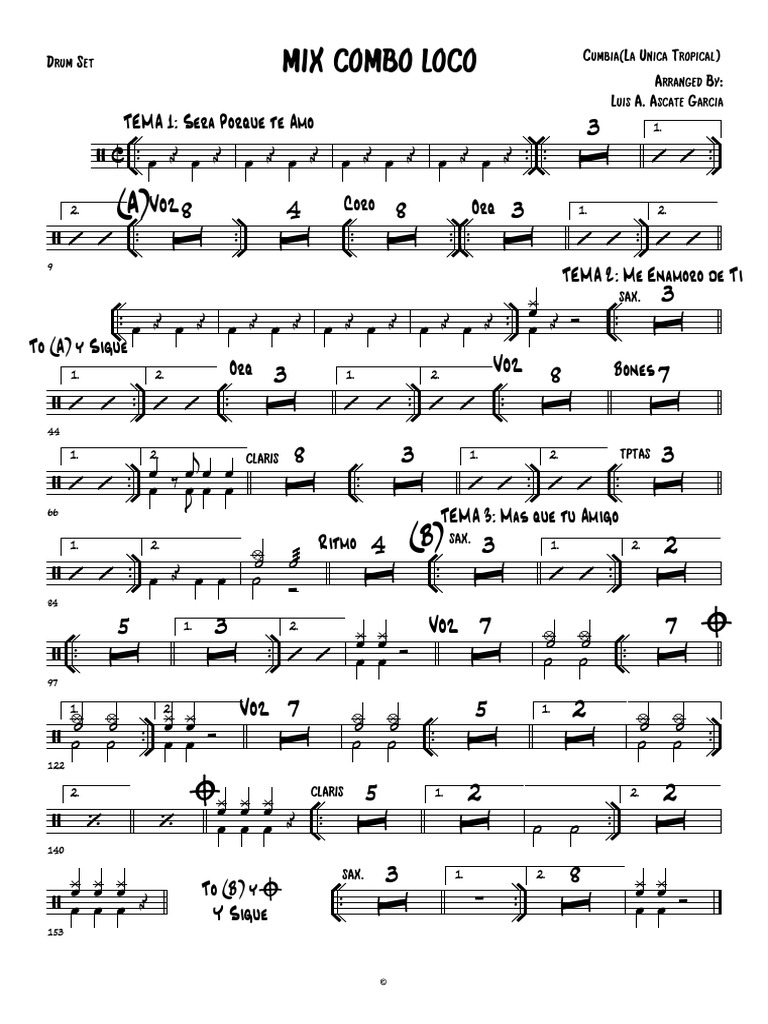 Mix Combo LocoLa Unica TropicalCumbia PDF PDF
