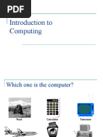 Introduction To Computing