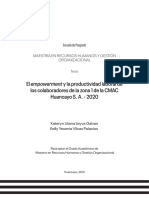 El Empowerment y La Productividad Laboral de PDF