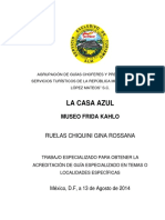 La Casa Azu-Museo Frida Kahlo-Trabajo Final PDF