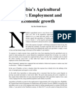 Namibia's Agricultural Sector: Employment and Economic Growth