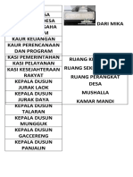 Papan Nama Meja