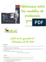 Diferencias modelos producción ganadera