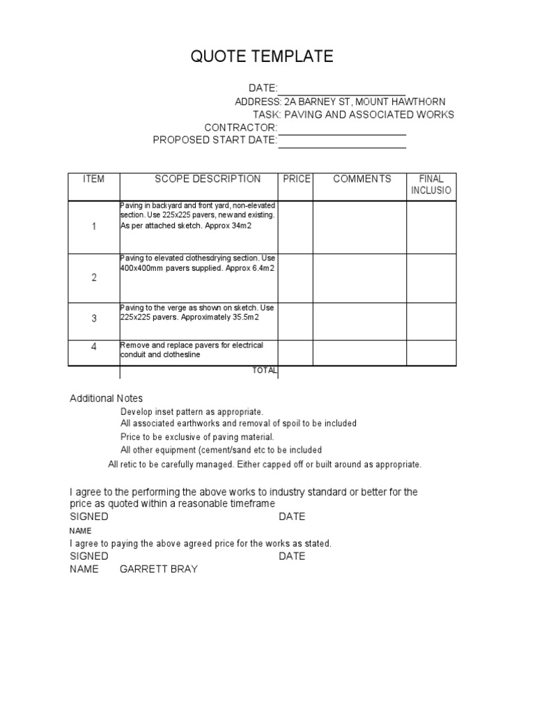 Quotation Template 05 | PDF