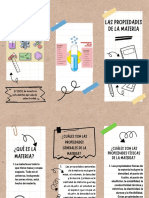 Folleto Tríptico Flyer Academia de Clases de Repaso Escolar Doodle Marrón y Blanco2