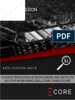 CHARACTERIZATION OF SPODUMEN AND PETALITE IN LITHIUM BEARING DRILL CORE USING ECORE (1)