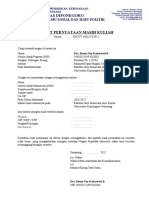 Surat Pernyataan MASIH KULIAH NON PNS