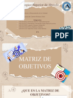 Matriz de Objetivos