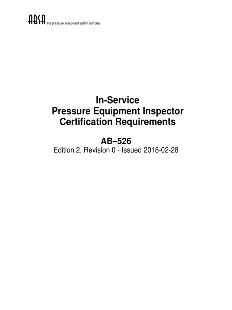 Ab 526 isi certification requirements pdf nondestructive testing