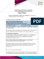 Guía de Actividades y Rúbrica de Evaluación - Unidad 1 - Momento 1 - Iniciación Al Curso de Resiliencia