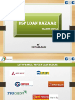 DSP Loan Bazaar Training Module: List of Banks, Products, and Process Flow