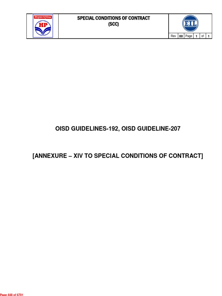 Oisd GDN 192 PDF PDF Occupational Safety And Health Safety