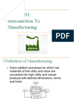 Chap1 Introduction To Manufacturing