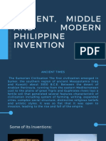 Module 2 (Ancient, Middle, Modern Phil Inventions) Reportpresentation