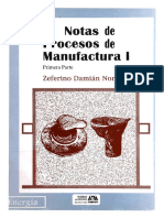 Notas de Procesos de Manufactura I. Primera Parte